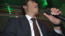 Elite salaryman (nonke), ejaculating at karaoke