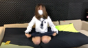 【Delivery】First video distribution in uniform! Pants flickering while stretching in various postures ...
