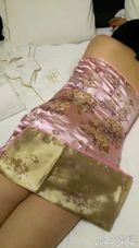 "Mozamu" A chubby nasty married woman with precipice cosplays in a miniskirt cheongsam, is put on all fours, lowers her pants, and raw saddle piston in the back as it is without foreplay! "03 minutes 02 seconds"