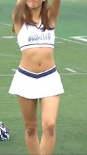 If you try to show a professional sports cheerleader as full body as possible Part 1