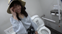 [Personal shooting] Serious student multipurpose toilet black ★ hair semi-long daddy active girl ★ complete amateur