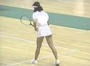 Nostalgic tennis College student early 90s indoor