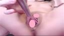 Short-cut shaved daughter's Cusco open man vaginal electric ma insertion masturbation 61 minutes