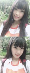 Smartphone shooting! Obedient beautiful girl's, facial, outflow after