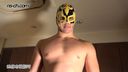 Masked wrestler Nioh standing! !! Let go of it on the stand! (D angle)