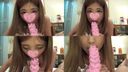 Complete face Korean idol similar to fair skin 18 years old JD♥ beauty big breasts F cup ♥ beautiful legs & beautiful ass Korean ♥ half Gonzo sex ♥ too cute service ♥ Looking at the camera Finally white cloudy semen mass ejaculation ♥♥ in pink