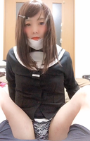 I tried exposing ♪ my lower body with a black sailor
