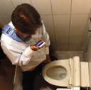 【個人照片】已婚雷曼在澀谷某寫字樓的私人廁所裡擠