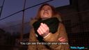 Public Agent - Eager redhead flashes tits for cash