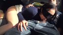【Off Paco】Instant in the car! Married woman Ayaka's hospitality car sucking out mouth ejaculation [Personal shooting]