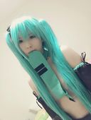 Adhesive plaster beautiful girl VOCALOID Hatsune Miku