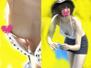 おっぱい狙いました。 美乳・美乳輪！　水着から乳首がポロリ！　レビュー特典あり