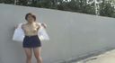 【自粛セール！1100ｐｔ→550ｐｔ】出会い系で露出好き19歳GET！ミニスカにノーパンでテーマパークを散歩！ついでに乳もオープン露出させちゃいました！！