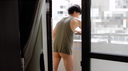 Pounding veranda masturbation! A 22-year-old man in front of Nonke is struggling on the balcony!