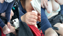 [Smartphone shooting] Aoi-chan of 26-year-old Ecup who gave me a even though I didn't ask for a in the car