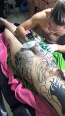スミ入れの最初から最後までを完全収録！刺青・tattoo 中国美少女ツイッターガチイレズミ投稿　本物のガチ映像です！