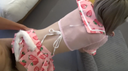 【個人撮影】可愛いスレンダー猫目美少女ときわどい猫風エロ制服コスエッチ！