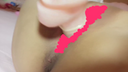 [Personal shooting] A fair-skinned shaved girl with beautiful breasts uses a to slip ♡ into a wet [Amateur]