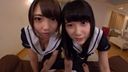 【Umi & Ayamu】Uniform × POV 3P ×W× SEX + bonus
