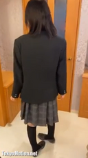 【１０代女子】制服のかわいい美少女をハメ撮りしちゃいます。