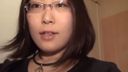 【High image quality】Plump glasses shaved big masturbate because she can't stand it in the family restaurant toilet 【Uncensored】Selfie