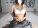 "Look at ♡ the after pregnancy" Bote belly pregnant woman when the belly starts to stand out Masturbation delivery of a neat and clean erotic pregnant woman ♡ with a strong libido