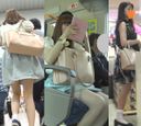 ☆可愛いＪＤを電車内で真下からパンツ撮り☆他6名