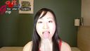 24 spitting shots of Mari-chan, a long-tongue female college student! 70mm long tongue close-up viewing