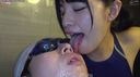 (6) W Miyazawa Chiharu-chan, Mai Yahiro's spit lotion! Your face and body are slimy! Massive ejaculation with the smell of spit!