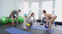 Fitness Rooms - Buttplug workout and anal threesome
