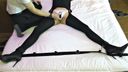 【Zip with high image quality】 【Black Tights ☆ Show Bun】 [First! ] Eye mask, shackles, shackles] [Height 171cm] [] [Super close-up! Toe licking] [Smata! Lick the toes of a beautiful woman in tights!　Rika(3) 23 years old OL <Part 2>