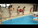 Naked swimming competition