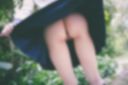 清楚系なのに変態美少女 公園で野外露出×制服J○