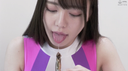 【Tongue Bello & Chewing Tongue】Popular actress Asahi Shizuku Chan's shishamo licking & spitting & chewing!!