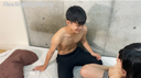 A 19-year-old inexperienced boy shows off his hips to please a female college student!