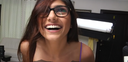 【High Quality】Colossal! Middle Eastern busty glasses beauty Mia-chan with a cute smile is desperately trying to get a dick larger than her face [Big]