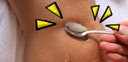 Put the semen that has come out in your stomach with a spoon in your mouth ... ♡ [Uncensored high image quality]