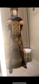 [Married woman amateur] Full body tights masturbation in the fitting room Invite a man whose eyes meet