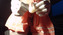 アニメコスプレ女装男の娘の自撮りオナニーコンドームに大量射精動画