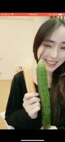 Korean beauty cucumber masturbation