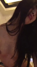 【Personal shooting】Super high level of face!! A transcendent beautiful girl with beautiful black hair and a toned body and various positions in a love hotel flirting with rubberless sex gonzo video [amateur]