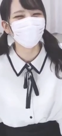 Close-up photo of a black-haired twinte beautiful girl Kupa-hand man masturbation♡
