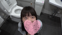 [None] Raw gonzo in a public toilet with black hair beauty