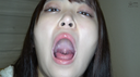 【Tongue, Teeth, Mouth】Popular actress Kagami Sarachan's extremely rare tongue velo, mouth, and teeth observation! You can also spit and chew small fish!!