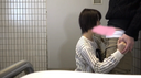 【Individual shooting】Girl's in a public toilet!　Sexual treatment ♡ every day with sister-in-law