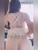 (Uncensored) (Smartphone, POV) China gal with fair skin and very cute and beautiful ass