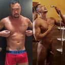 A body that doesn't look like a middle-aged! Wild father in his 40s is cool!