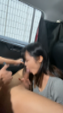 【Personal Photography】 H cup busty married woman's in the car & from a mass shot (Saki 2nd time)