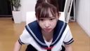 A beautiful woman with a loli face is live streamed in a sailor suit! !!