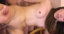 [None] A married woman with shaved beautiful breasts is being in a raw threesome